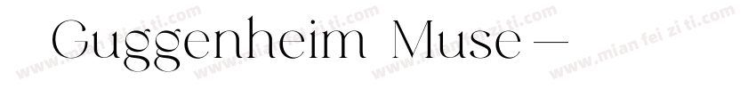 古根海姆 Guggenheim Muse字体转换